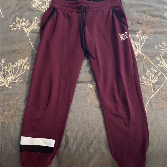 Leggings/jogging burgundy - Picture 1 of 3